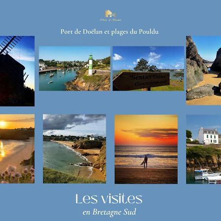 La Maison Bleue,Authenticite, Nature, Simplicite, 2-5 Personnes, Moelan Sur Mer Exterior foto