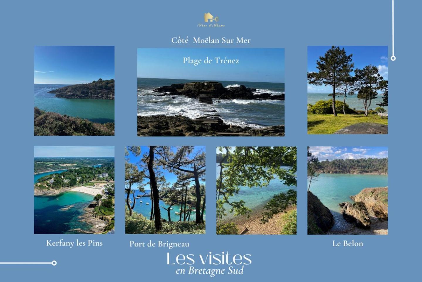 La Maison Bleue,Authenticite, Nature, Simplicite, 2-5 Personnes, Moelan Sur Mer Exterior foto