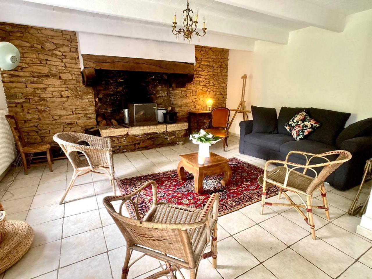 La Maison Bleue,Authenticite, Nature, Simplicite, 2-5 Personnes, Moelan Sur Mer Exterior foto